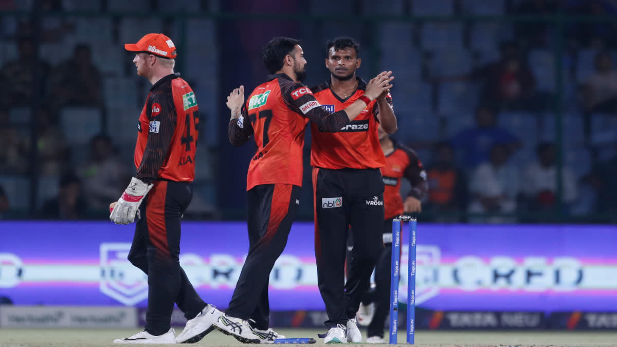 DC VS SRH DELHI CAPITALS VS SUNRISERS HYDERABAD LIVE SCORE UPDATE