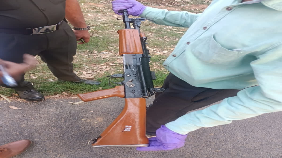 The INSAS rifle used by the injured army jawan.