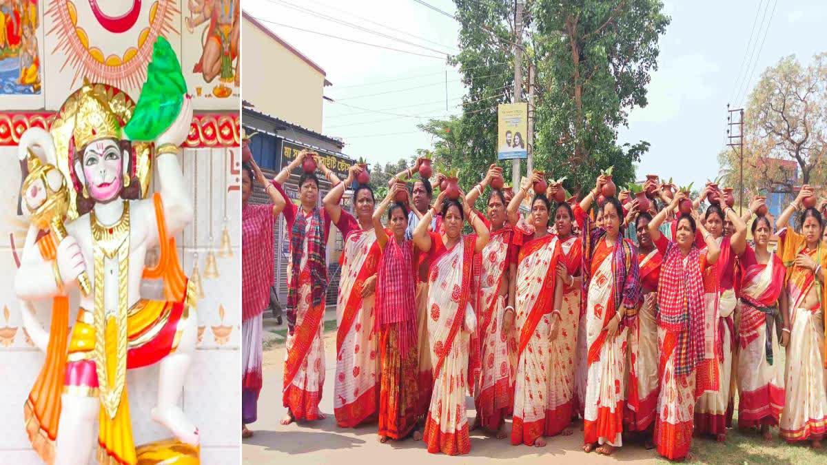 Hanuman Temple Established ETV Bharat