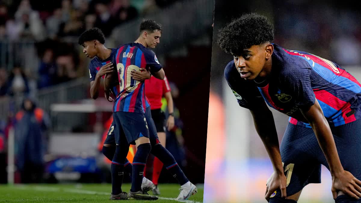 Lamine Yamal debute  lamine yamal becomes barcelonas youngest player  ലാമിൻ യമാൽ ബാഴ്‌സലോണ  Barcelona vs Real Betis  sports news  Laliga news  La liga record