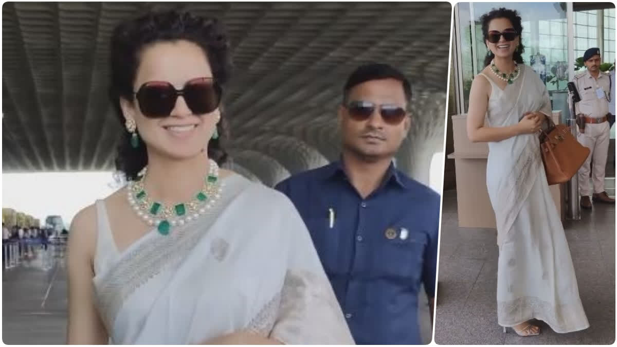 bollywood actor kangana ranaut  kangana ranaut latets news  kangana ranaut at mumbai airport  paps tell kangana they are scared to talk to her  paps scared of kangana ranaut  kangana ranaut  കങ്കണ റണാവത്ത്  കങ്കണ റണാവത്ത് മാധ്യമപ്രവർത്തകർക്കൊപ്പം  ഹരിദ്വാറിലേയ്‌ക്കുള്ള യാത്ര  മാധ്യമപ്രവർത്തകരോട് പ്രതികരിച്ച് കങ്കണ