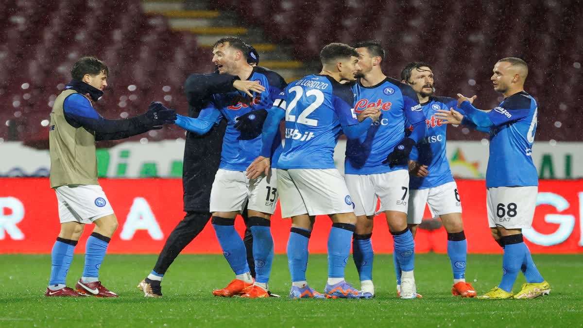 Napoli  Napoli vs Salernitana  ഇറ്റാലിയൻ ലീഗ്  Serie A Napoli  Serie A point table  നാപോളി  നാപോളി ഇറ്റാലിയൻ ലീഗ്  sports news  മതിയാസ് ഒലിവേര  Mathias Olivera