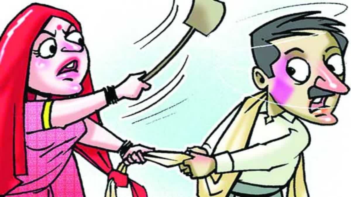 Husband Beaten by Wife