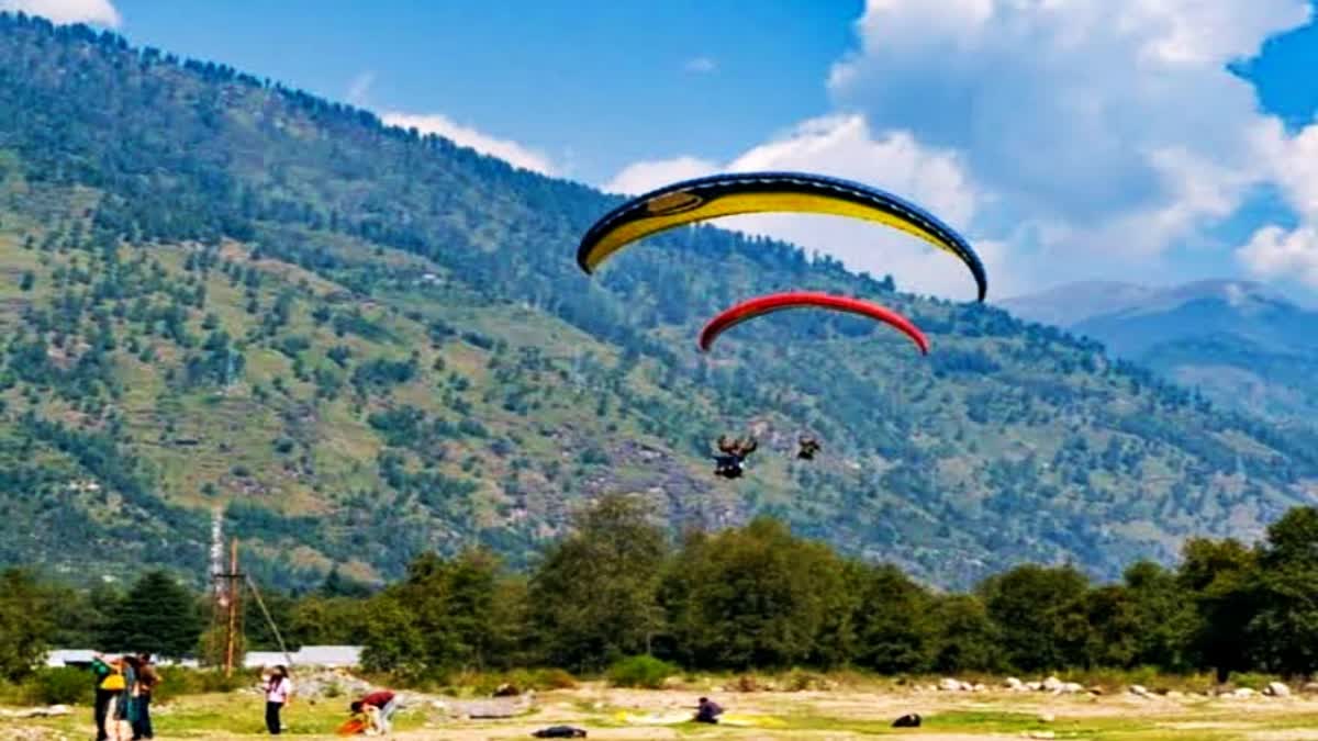 Gulaba paragliding site in Kullu Manali.