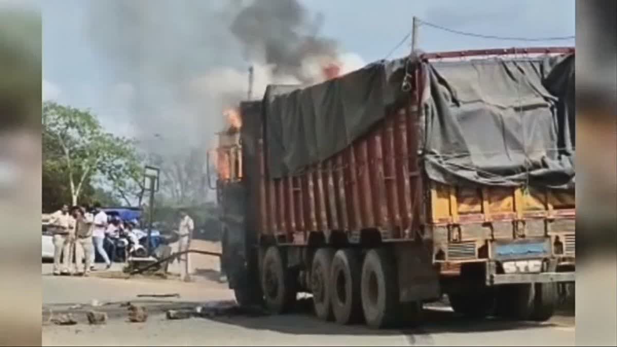 Truck crushed a young man