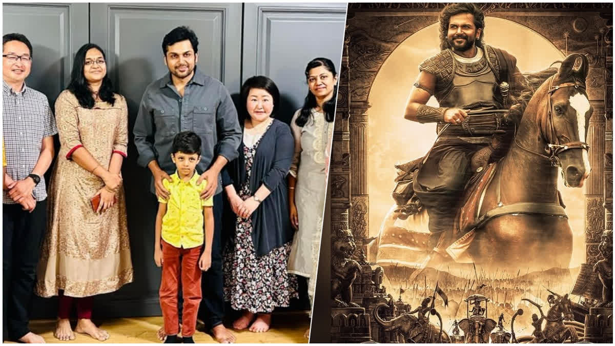 Karthi fans travel from Japan to Chennai to watch PS 2; actor invites them home