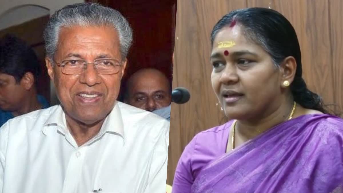 AI Camera tender  Shobha Surendran allegation on CM Pinarayi Vijayan  Shobha Surendran  CM Pinarayi Vijayan  Pinarayi Vijayan  BJP state vice president  Shobha Surendran made serious allegation  മുഖ്യമന്ത്രിയുടെ മകന്‍റെ ഭാര്യാപിതാവിന്  ടെന്‍ഡര്‍ നല്‍കിയത്  എഐ ക്യാമറ വിവാദം  ഗുരുതര ആരോപണവുമായി ശോഭ സുരേന്ദ്രൻ  ശോഭ സുരേന്ദ്രൻ  എഐ ക്യാമറ  എഐ ക്യാമറ ടെൻഡർ  കേന്ദ്ര ഏജന്‍സികള്‍  ബിജെപി സംസ്ഥാന വൈസ് പ്രസിഡന്‍റ്  ബിജെപി  മുൻ പ്രതിപക്ഷ നേതാവ് രമേശ്‌ ചെന്നിത്തല  രമേശ്‌ ചെന്നിത്തല  ചെന്നിത്തല  മുഖ്യമന്ത്രി