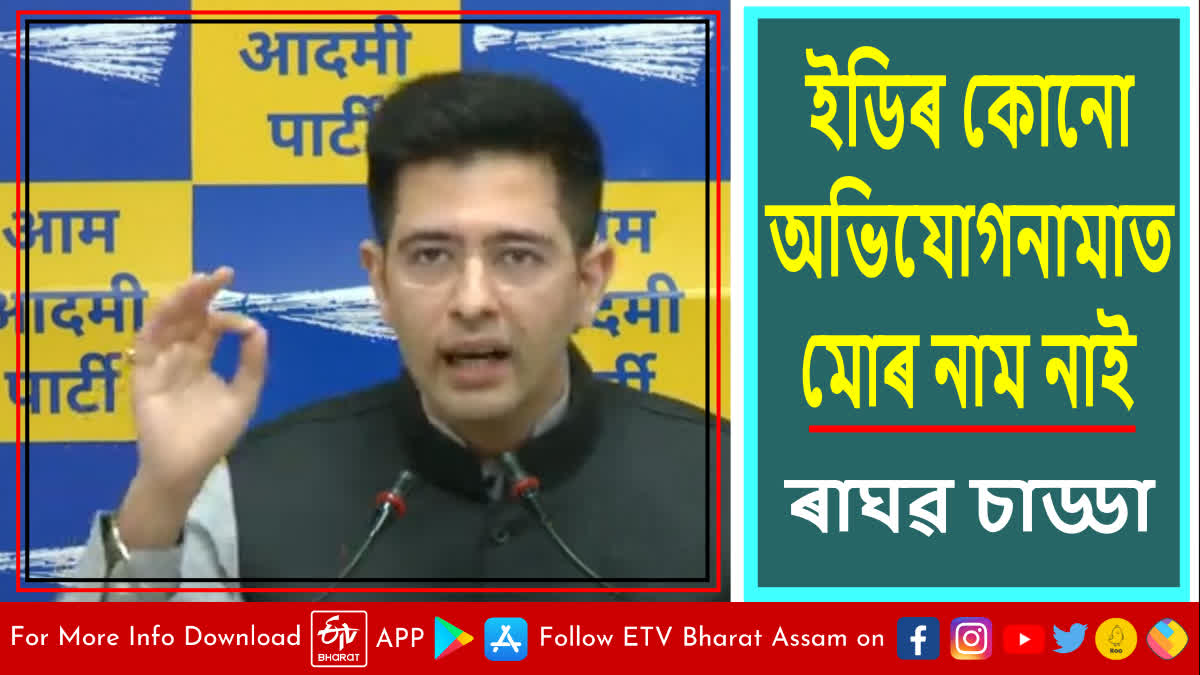 Raghav Chadha on ED Charge Sheet