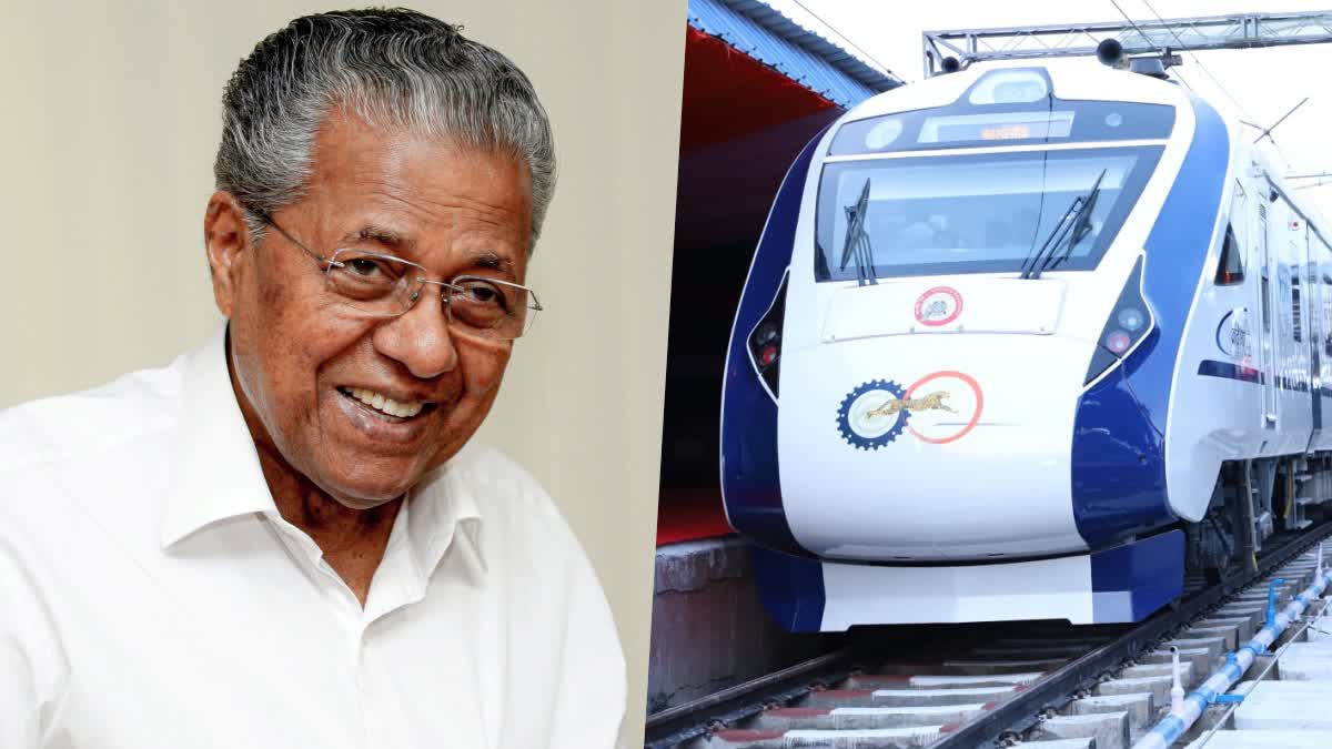 Pinarayi Vijayan  CM Pinarayi Vijayan  Pinarayi Vijayan letter to Union railway minister  Vande Bharat stops  Chief Minister Pinarayi Vijayan  Union railway minister  Vande Bharat  Thiroor and Thiruvalla  വന്ദേഭാരതിന് തിരൂരും തിരുവല്ലയിലും സ്‌റ്റോപ്പ്  സ്‌റ്റോപ്പ് അനുവദിക്കണം  കേന്ദ്ര റെയില്‍വേ മന്ത്രിക്ക് കത്തെഴുതി  കത്തെഴുതി മുഖ്യമന്ത്രി  മുഖ്യമന്ത്രി  ഷൊര്‍ണൂരില്‍ സ്‌റ്റോപ്പ്  വന്ദേഭാരത്  പിണറായി വിജയന്‍  തിരുവല്ല  തിരൂര്‍  വന്ദേഭാരതിന്‍റെ പരീക്ഷണ ഓട്ടത്തില്‍  തിരൂരില്‍ സ്‌റ്റോപ്പ്