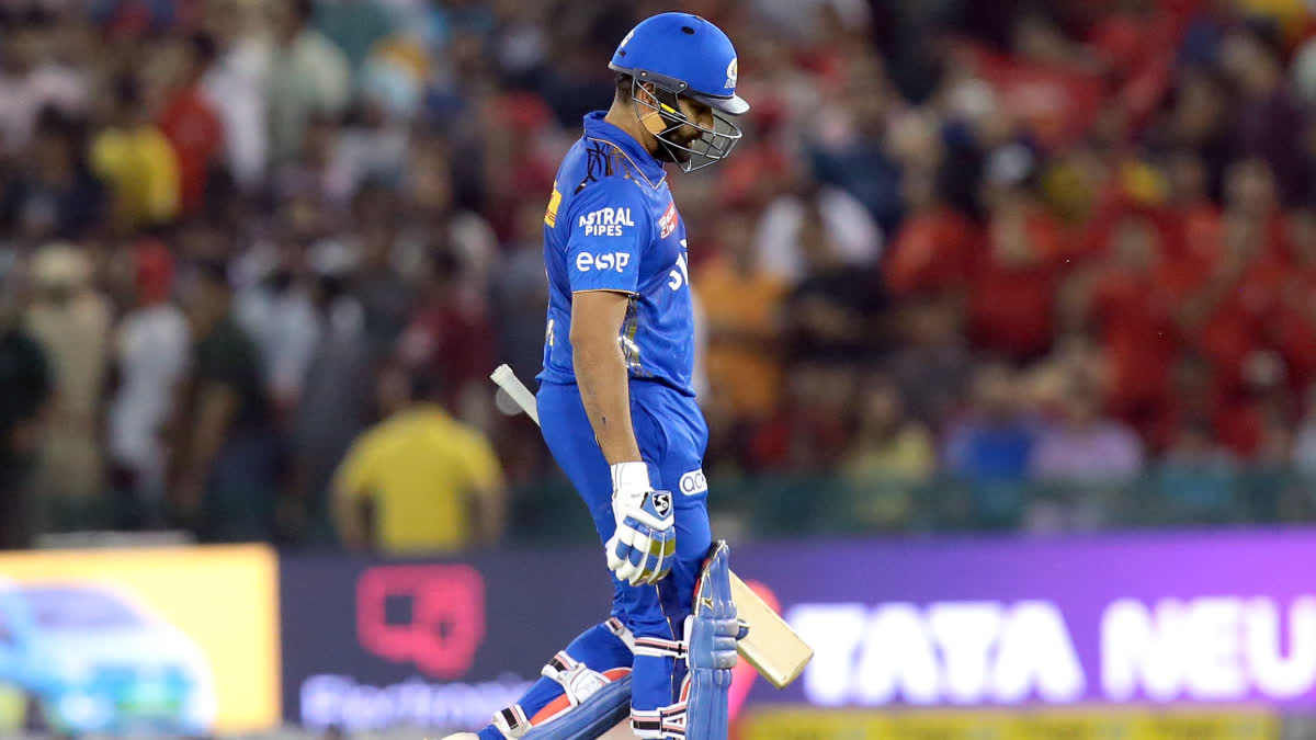 IPL 2023  IPL  PBKSvMI  Rohit Sharma  Rohit Sharma IPL Duck Record  Most Single Digit Scores In IPL  Mumbai Indians  Punjab Kings  രോഹിത് ശര്‍മ്മ  രോഹിത് ശര്‍മ്മ ഡക്ക് റെക്കോഡ്  രോഹിത് ശര്‍മ്മ ഐപിഎല്‍  ഐപിഎല്‍ 2023  മുംബൈ ഇന്ത്യന്‍സ്  പഞ്ചാബ് കിങ്‌സ്