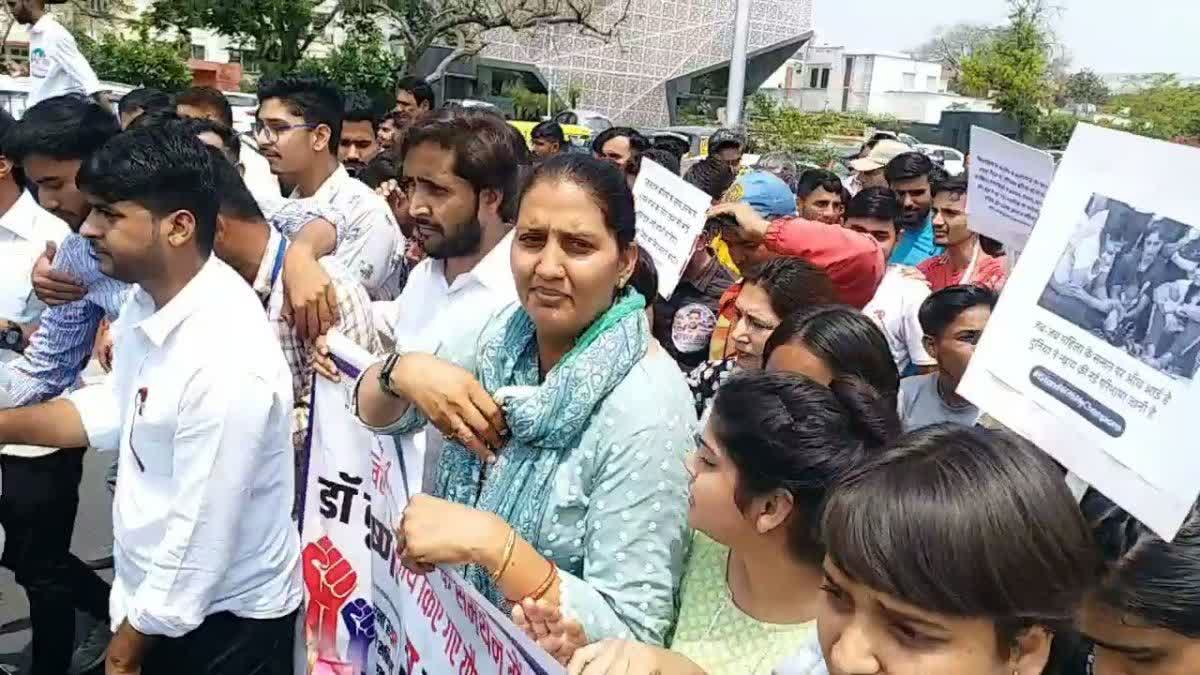 Wrestlers Protest in Jaipur