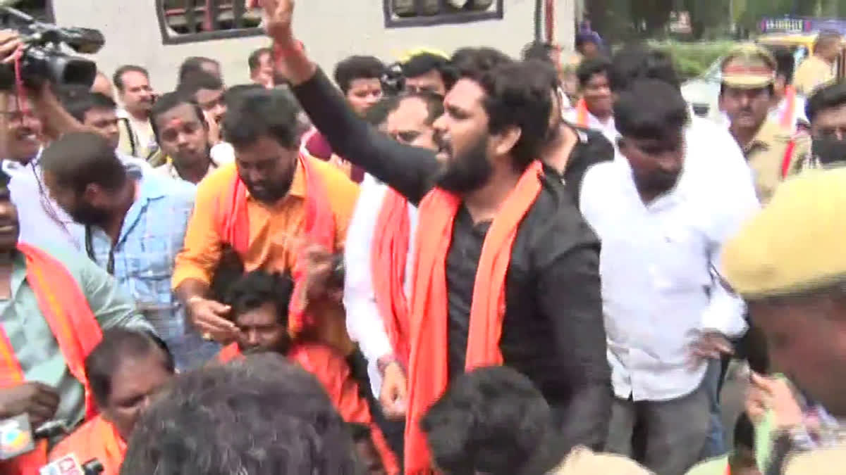 Bajrangdal Protest in Telangana