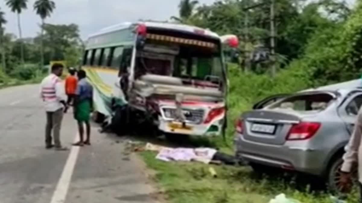 car-bus head-on collision in Tamil Nadu's Thiruvannamalai