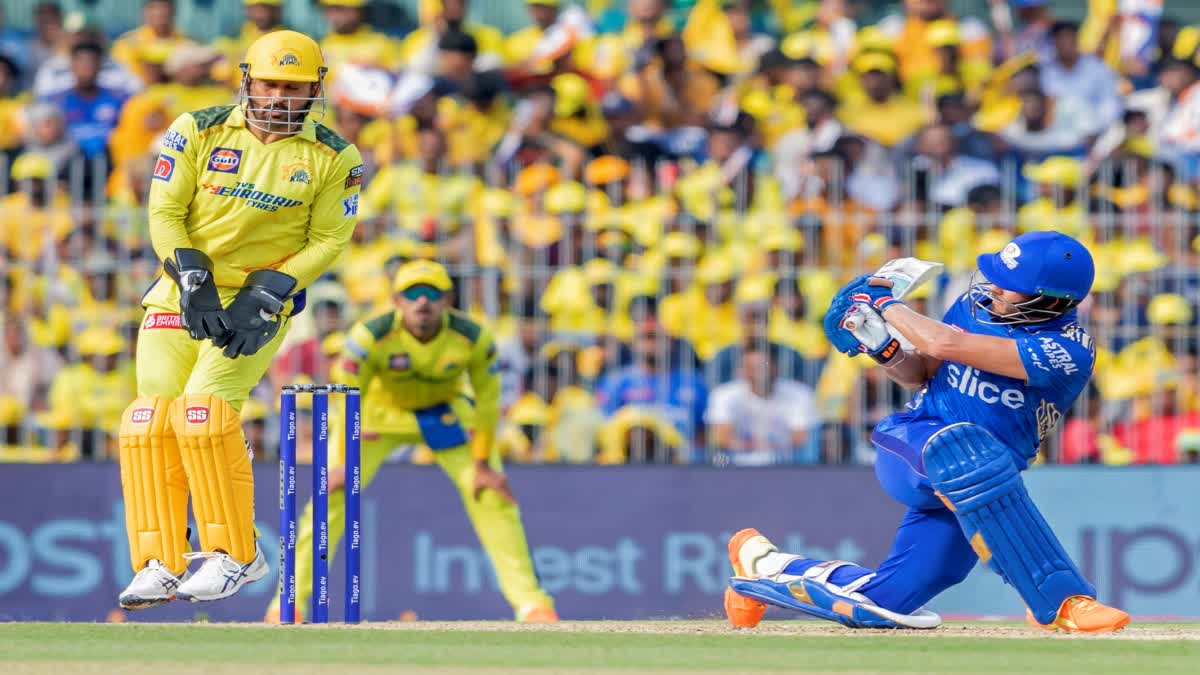 IPL 2023  Chennai Super Kings  Mumbai Indians  CSK vs MI score updates  ms dhoni  rohit sharma  ഐപിഎല്‍  ചെന്നൈ സൂപ്പര്‍ കിങ്‌സ്  മുംബൈ ഇന്ത്യന്‍സ്  രോഹിത് ശര്‍മ  എംഎസ്‌ ധോണി  Deepak Chahar  ദീപക്‌ ചഹാര്‍