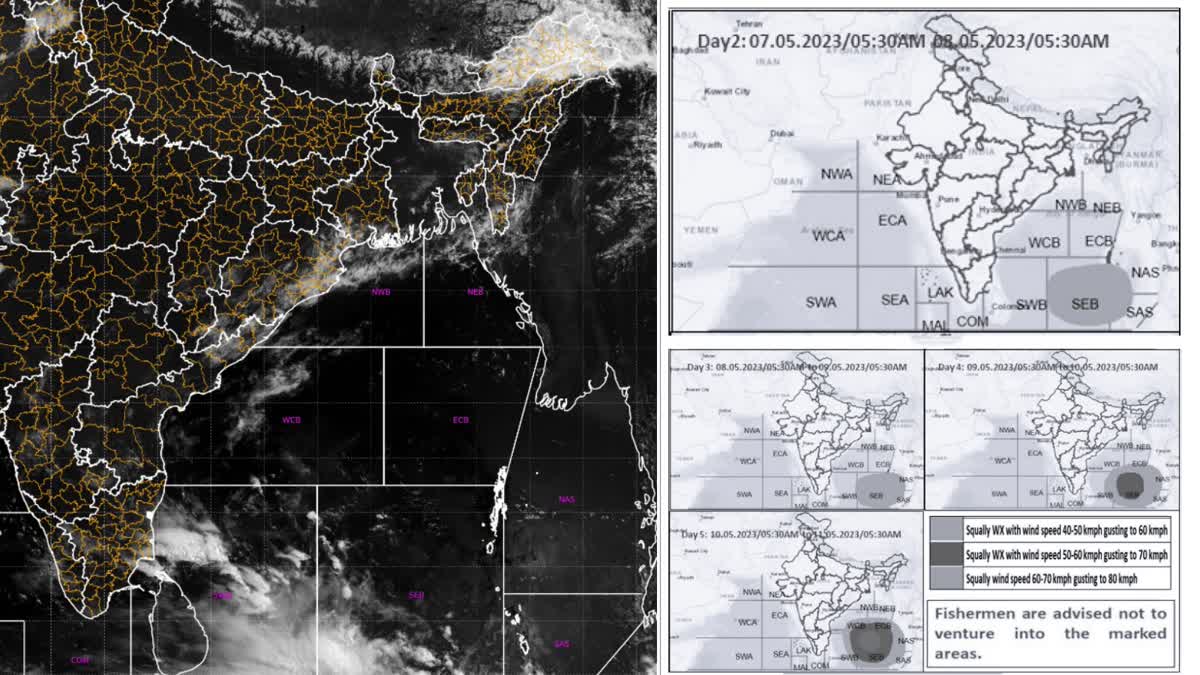 possible Cyclone Mocha: બંગાળની ખાડીમાં સર્જાયેલ ચક્રવાત, 8 મે સુધીમાં લો પ્રેશર: IMD