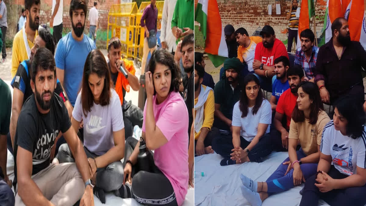 KISAN MAHAPANCHAYAT AT JANTAR MANTAR IN SUPPORT OF WRESTLERS