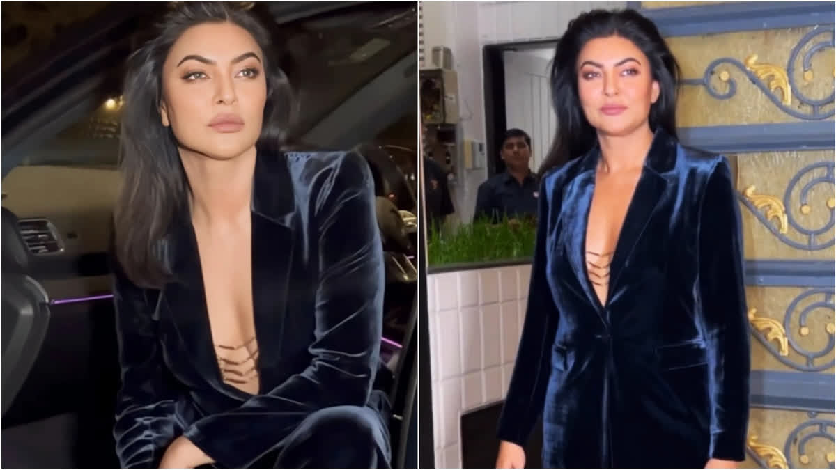 Sushmita Sen shells out boss lady vibes in velvet pantsuit