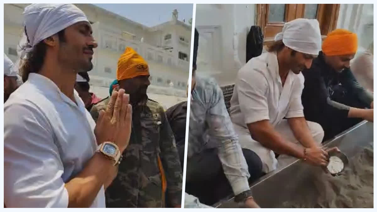 Vidyut Jamwal offers seva at Golden Temple ahead of release of his film IB  71, vidyut jamwal offers seva at golden temple ahead of release of his film  ib 71