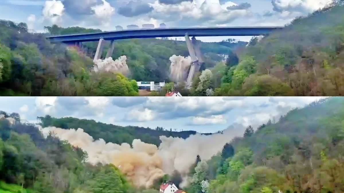 Bridge in Germany demolished