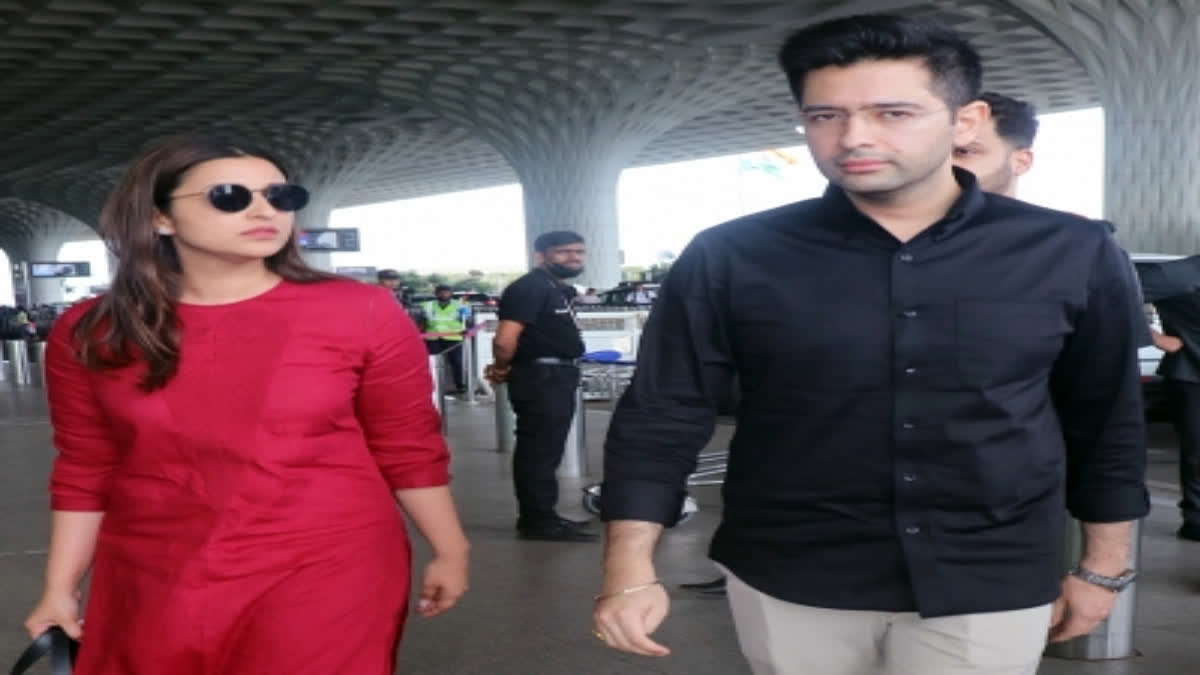 Parineeti Chopra, Raghav Chadha seen at Delhi airport together ahead of engagement