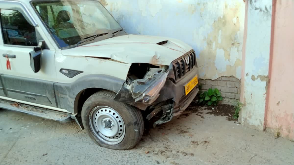 पटना में एडीजी जितेंद्र सिंह गैंगवार की गाड़ी में टक्कर