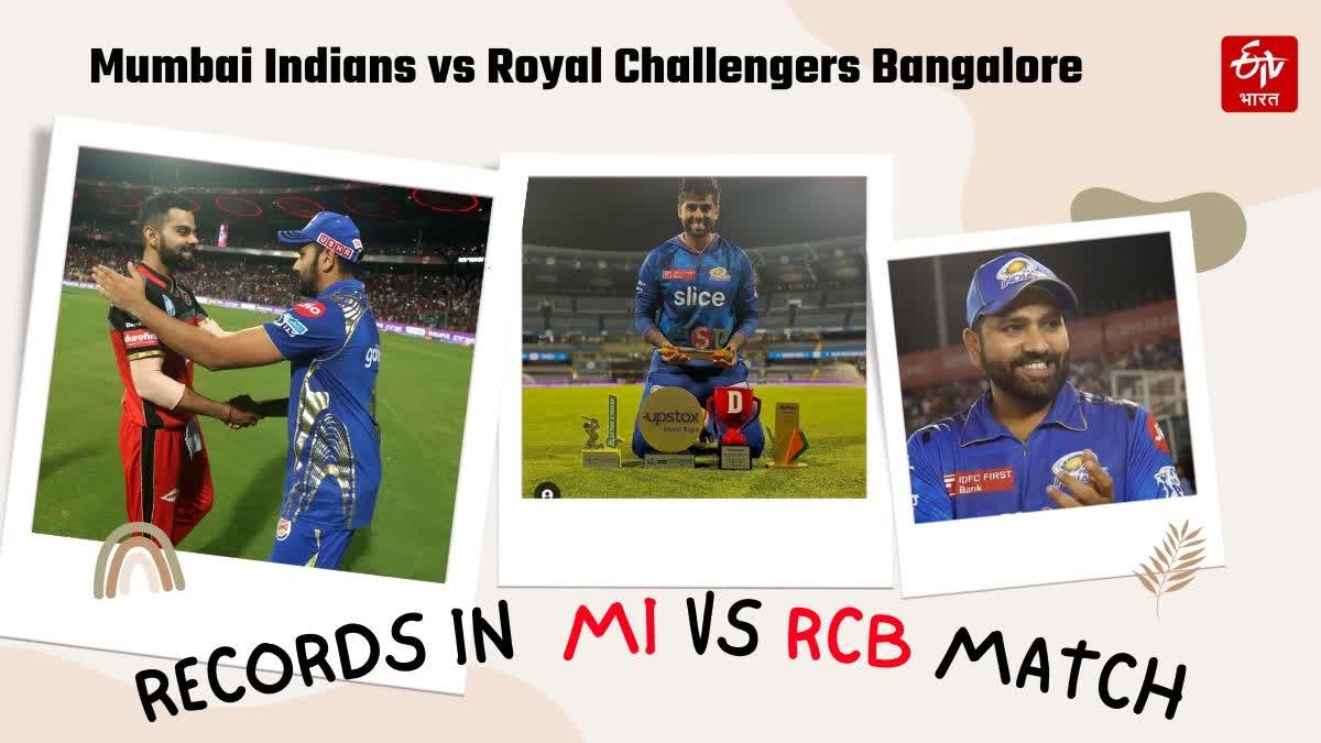 Records in Mumbai Indians vs Royal Challengers Bangalore IPL Match