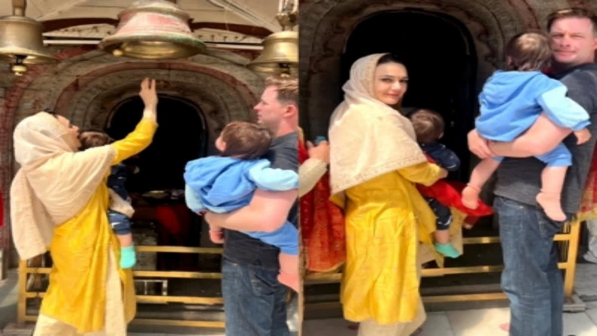 Preity in Hateshwari Mata Temple