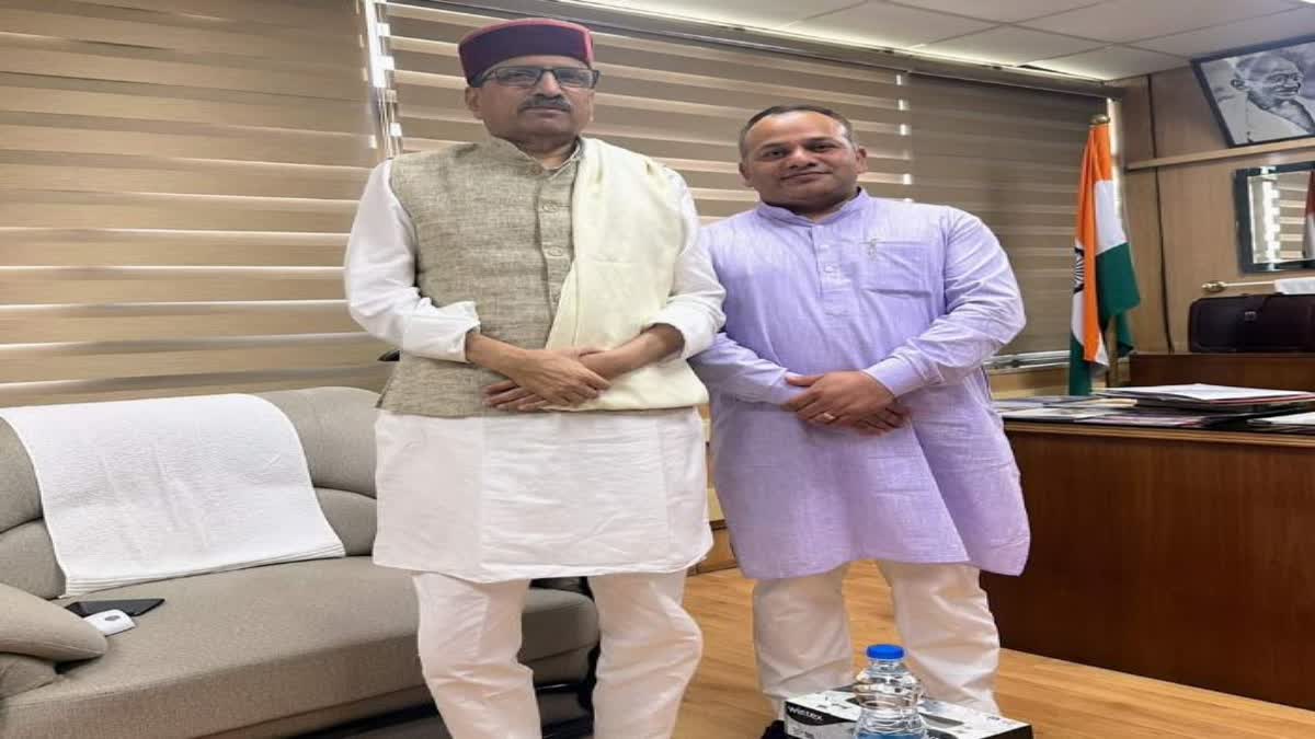 MLA Dr Janak Raj meet Harsh Chauhan in Delhi