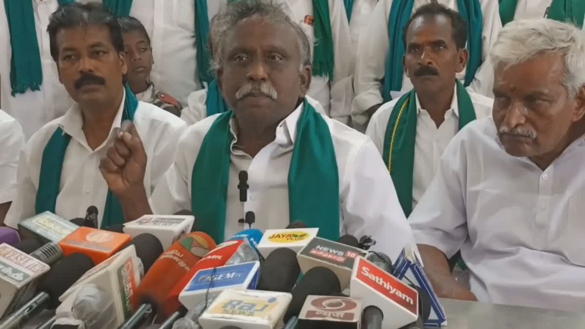 ”விவசாயிகளின் வாழ்கையை குழி தோண்டி புதைக்கிறது திமுக” - பி.ஆர். பாண்டியன்