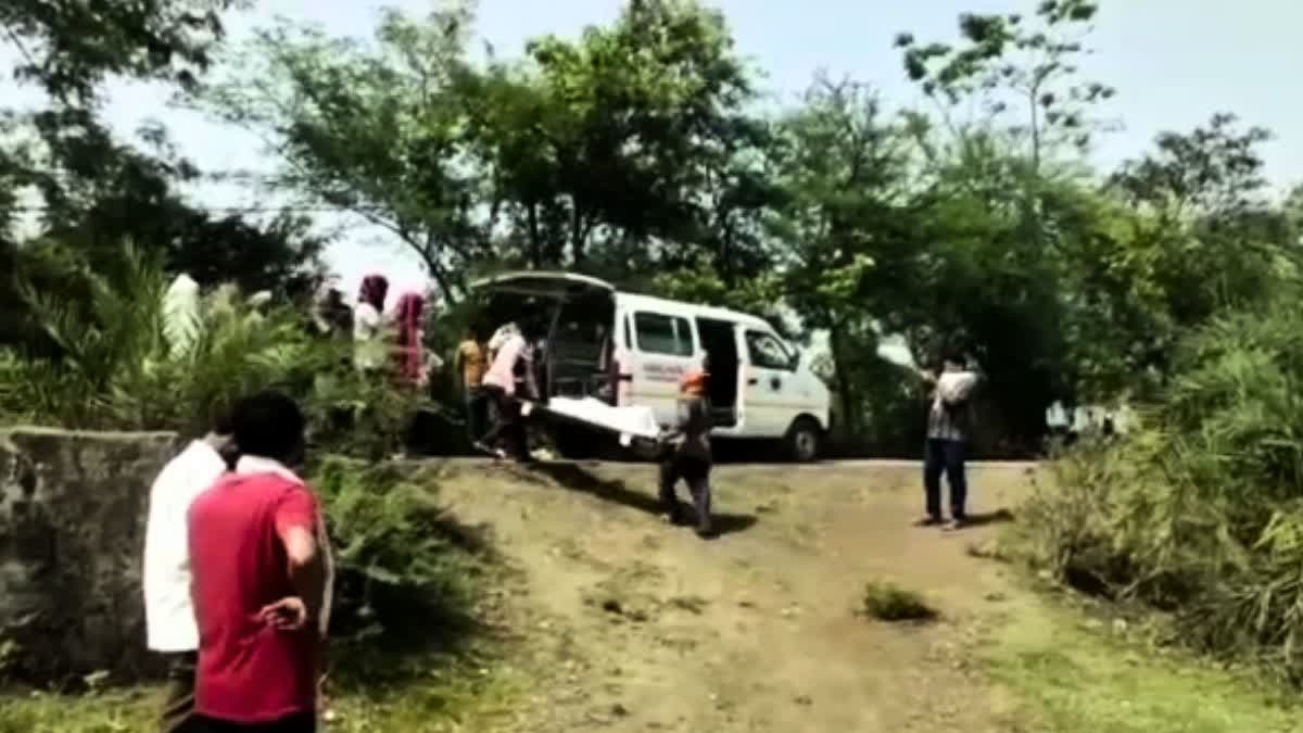 Dead body of girl and child