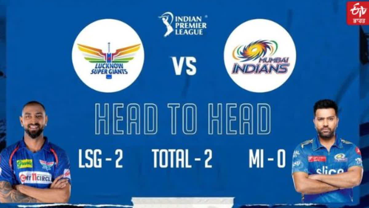 Lucknow Super Giants vs Mumbai Indians Head to Head Match Preview