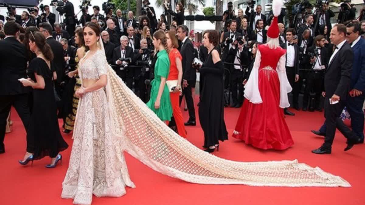 Sara Ali Khan On Cannes red carpet
