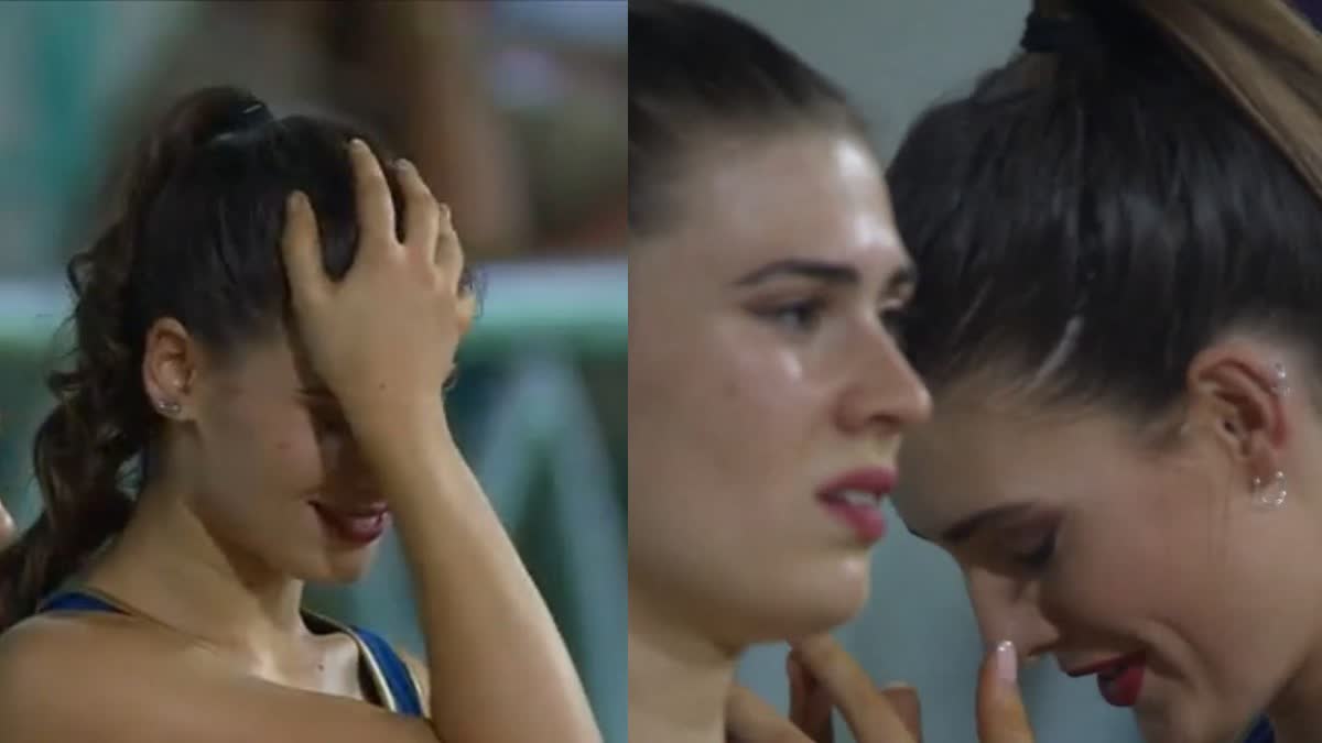 cheerleaders cries when mumbai indians loss the match