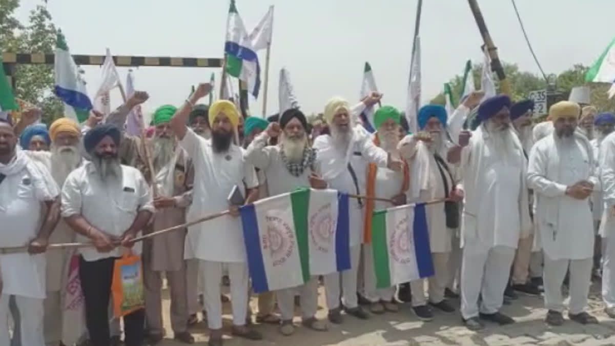 Farmers across Punjab staged a rail chakka jam for their demands