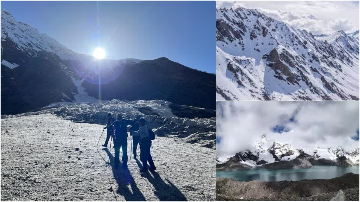 Snowfall in high Himalayan regions