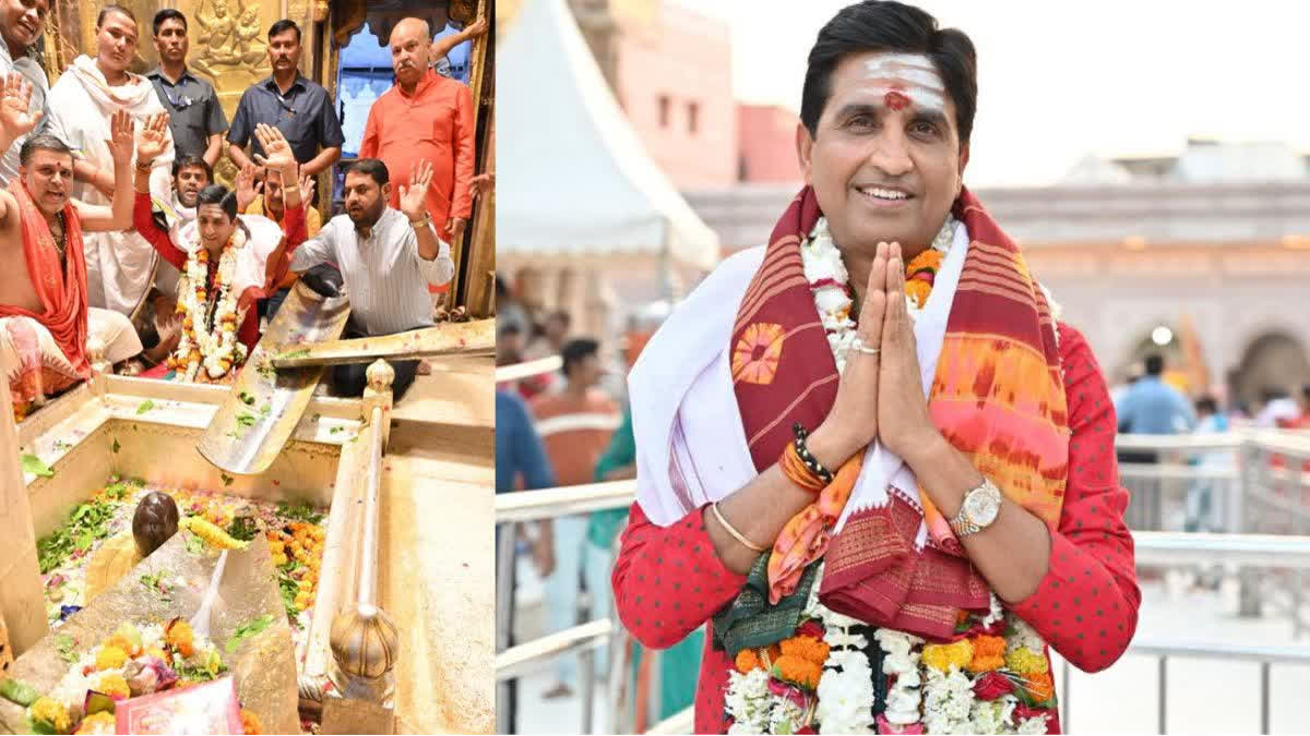 Dr. Kumar Vishwas visited Baba Vishwanath Dham and he attend Kavi Sammelan in Varanasi at night