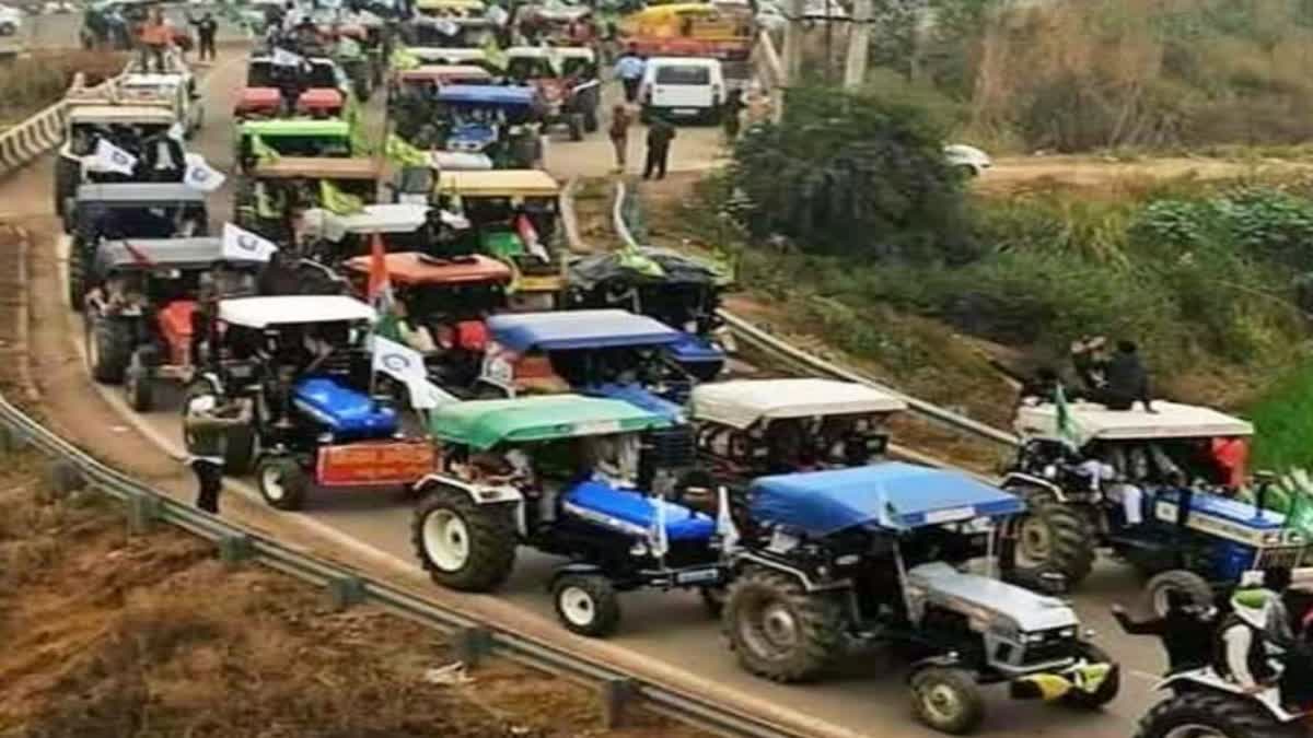 marriage procession on tractor in rewa