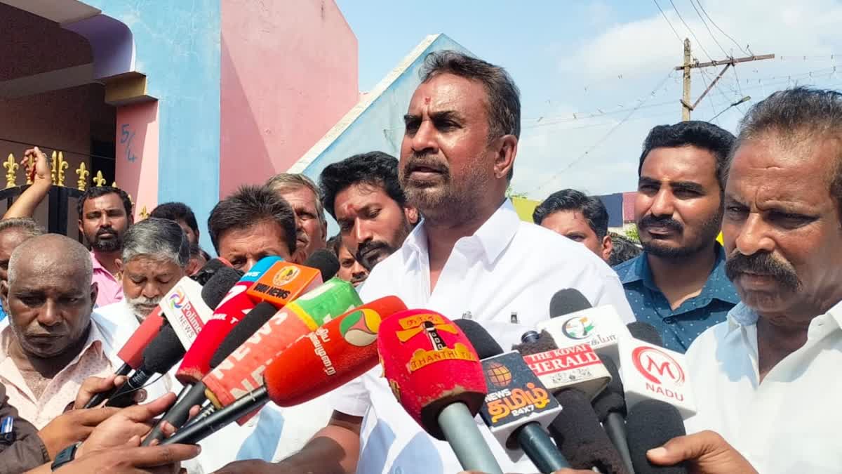 அதிமுக பிரமுகர் கொலை செய்யப்பட்ட விவகாரம் - தனித்தீர்மானம் கொண்டு வருவதாக எஸ்.பி.வேலுமணி பேச்சு