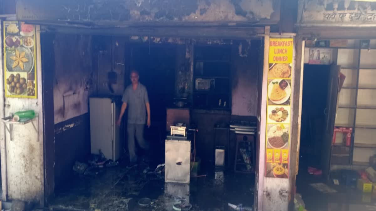 सैन्य क्षेत्र सुबाथू में तीन दुकानों में लगी आग