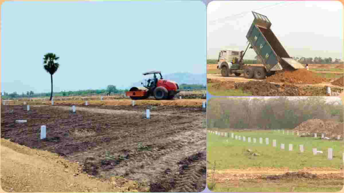 distribution of plots to poor in amaravathi