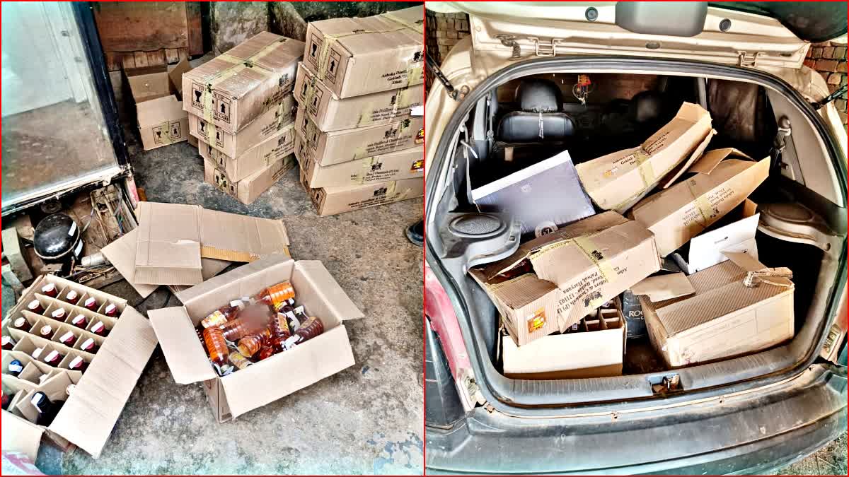 Raid on Liquor Smuggler in Faridabad