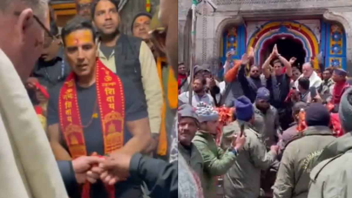 Akshay Kumar reached the Kedarnath in Uttarakhand today