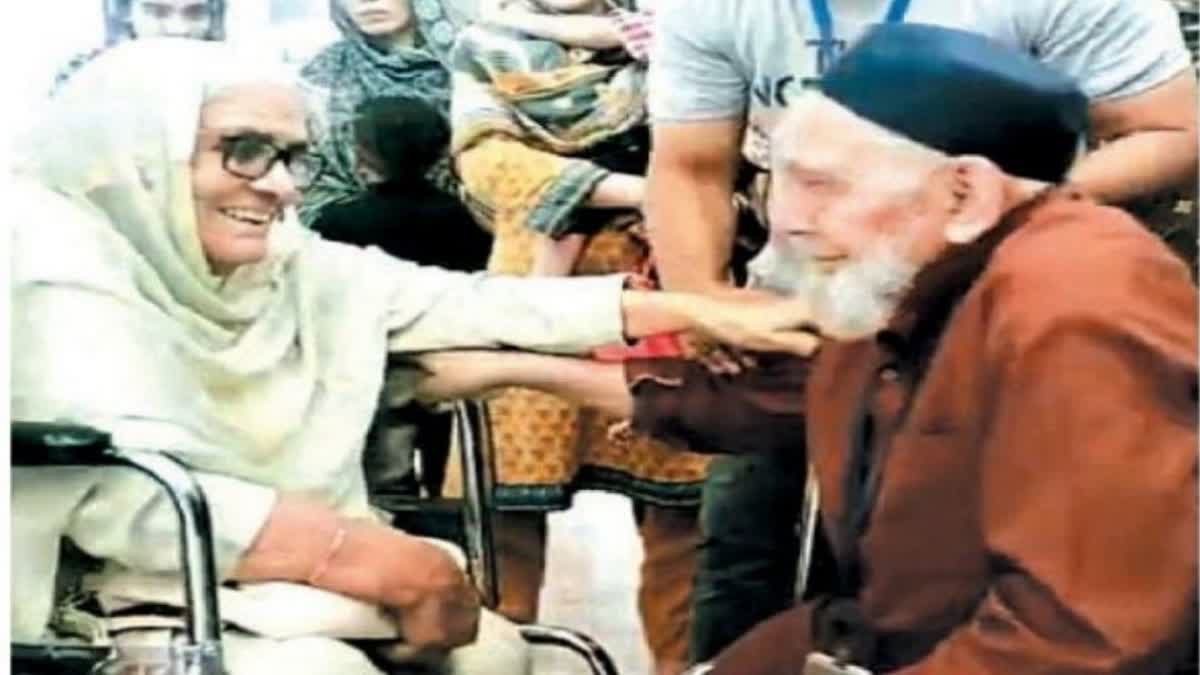 long lost siblings reunite after 75 years at kartarpur