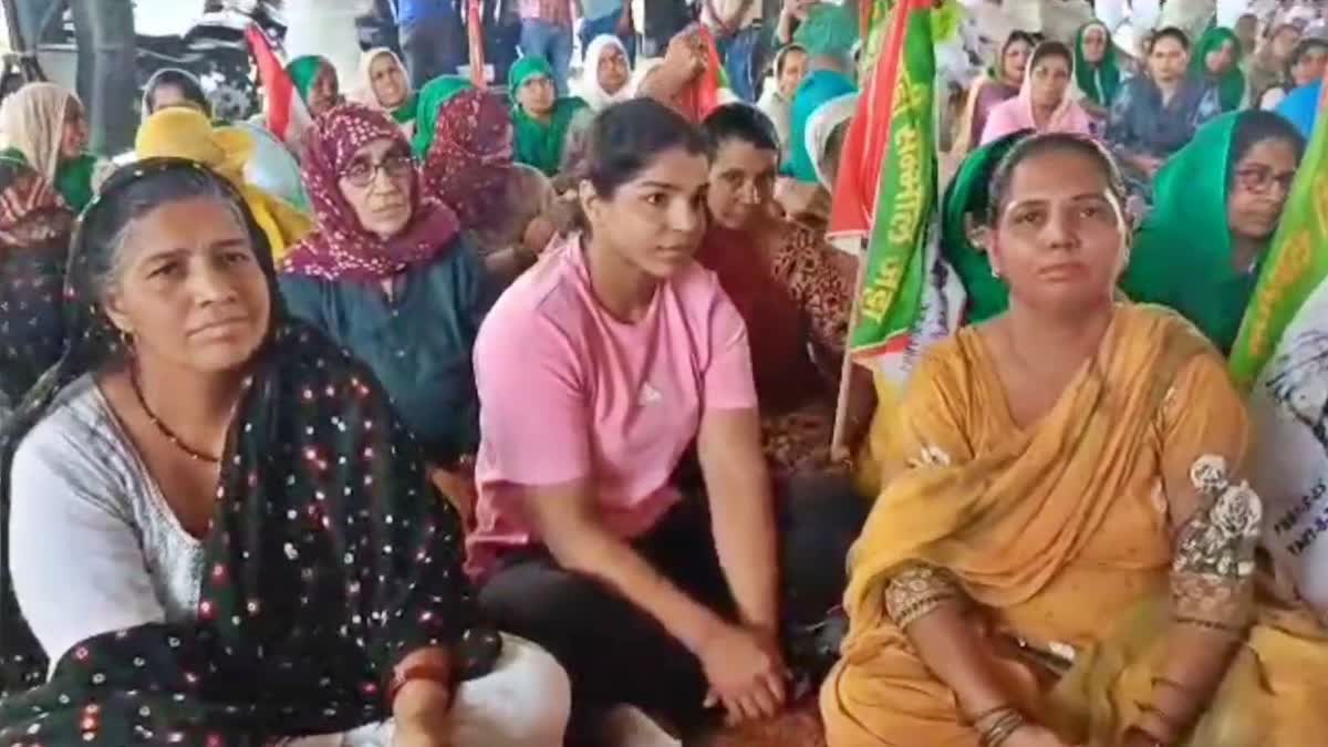 Sakshi Malik in Farmers Convention in Fatehabad