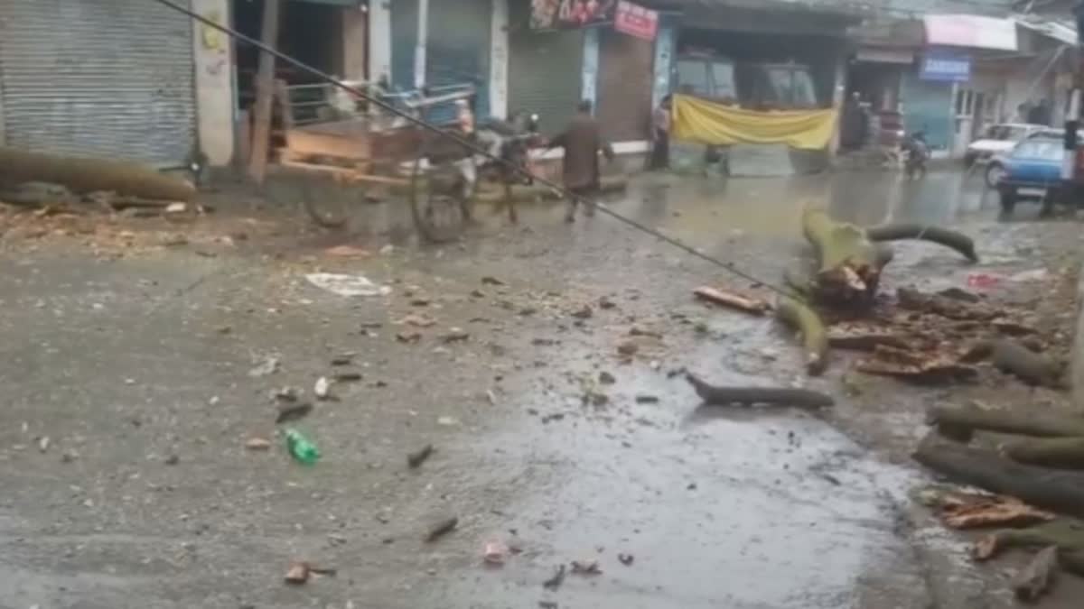 gusty-winds-create-havoc-in-kashmir,traffic suspended in many routes