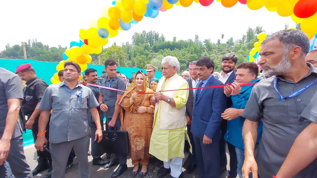 منوج سنہا نے سرینگر لداخ شاہراہ پردو لین پل کا افتتاح کیا