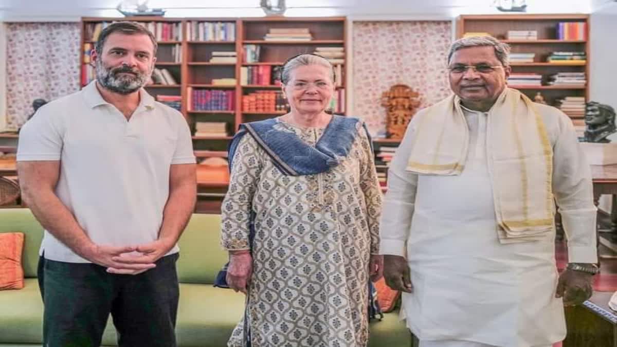 CM Siddaramaiah meets Sonia Gandhi and Rahul Gandhi in Delhi