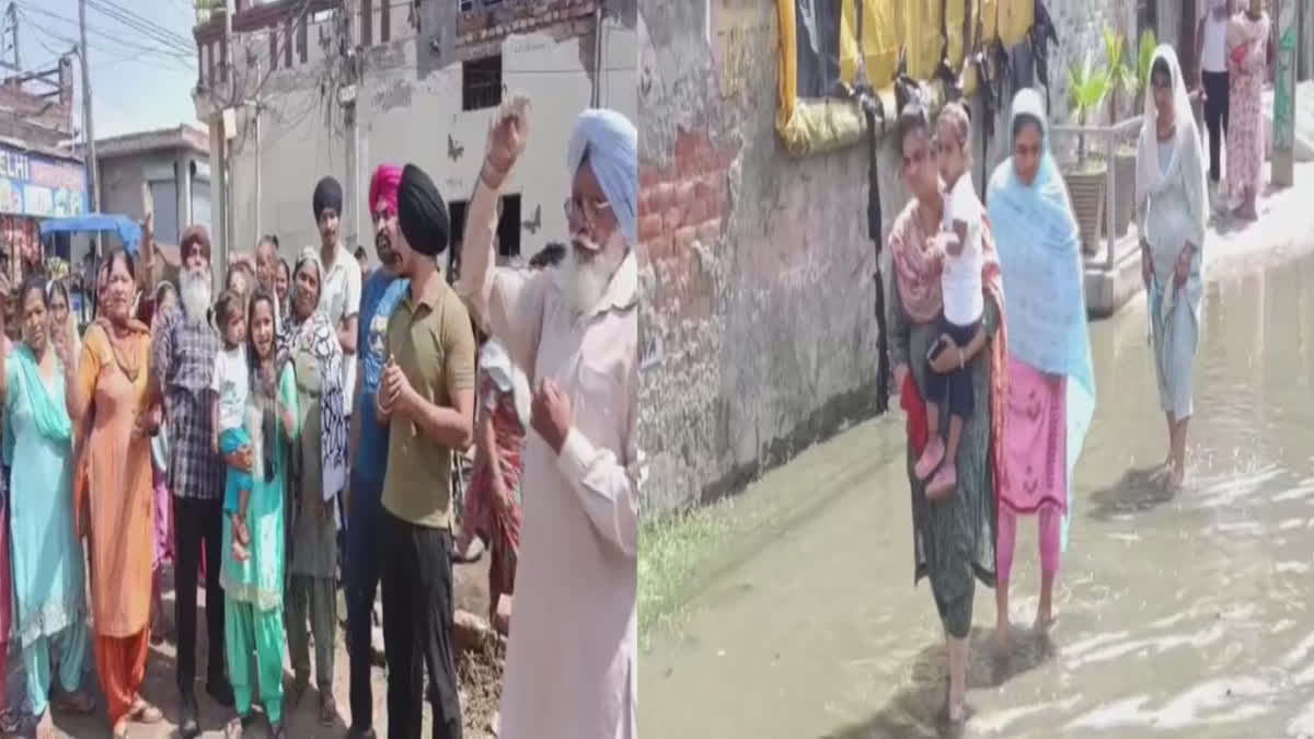 People upset due to sewage problem in Khanna of Ludhiana