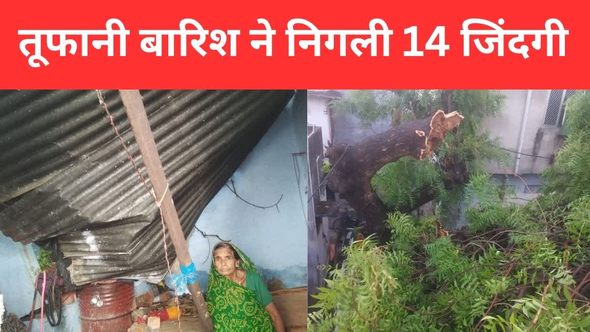 14 people died due to rain in Rajasthan