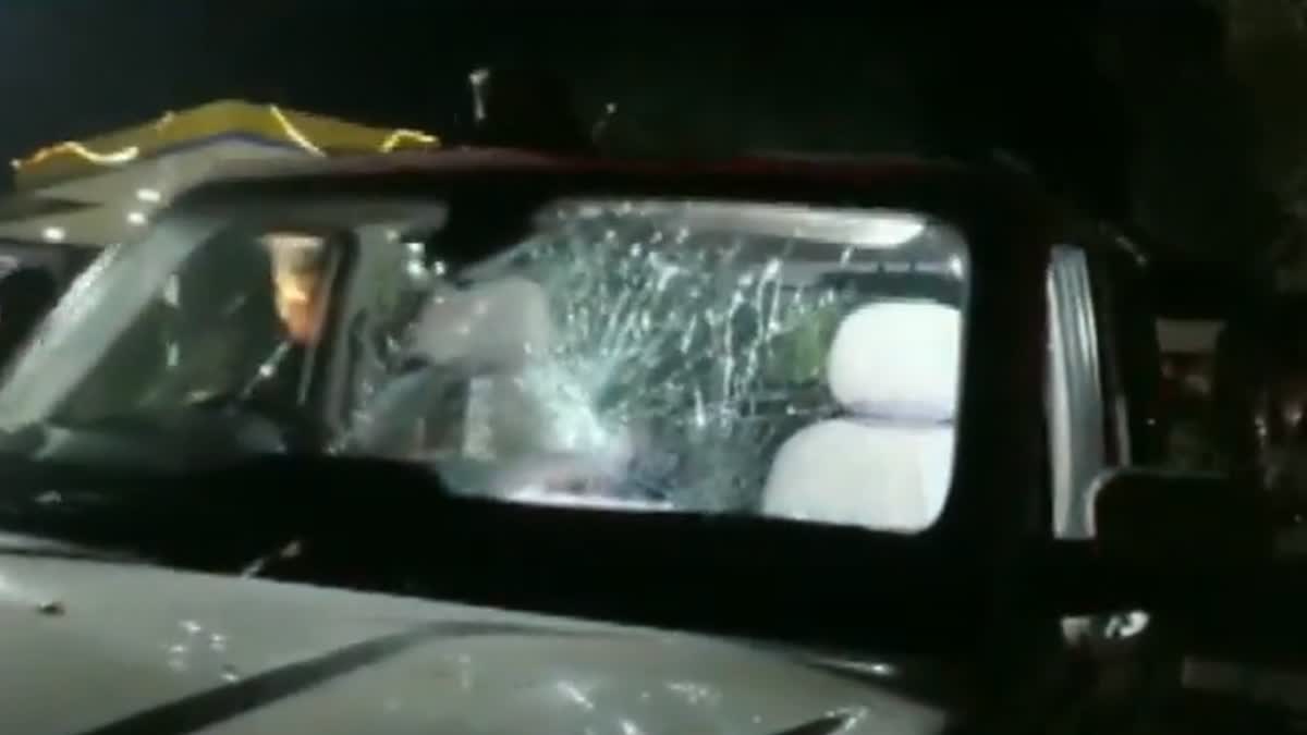 West Bengal minister Birbaha Hansdas vehicle attacked